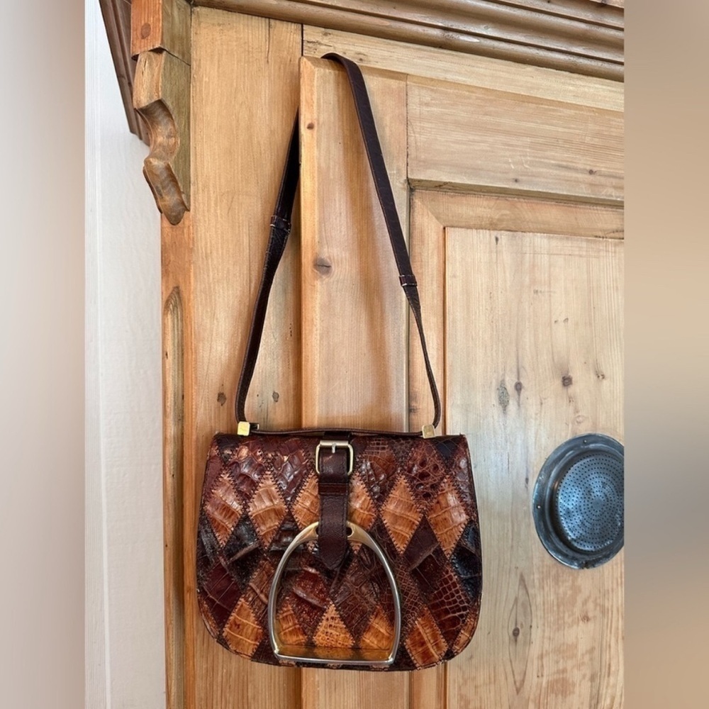 **RARE** 1950's-1960's Gator/Crocodile Handbag by
Elysardo Madrid Mallorca Spain - Picture 2 of 10